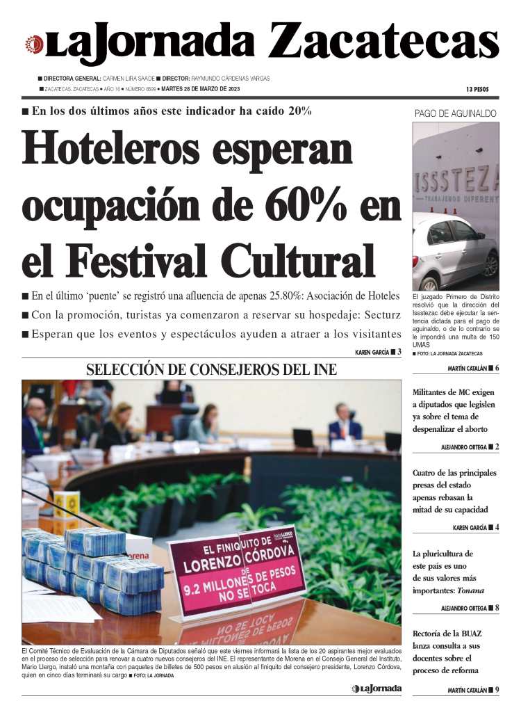 28 de Marzo de 2023 – Hoteleros esperan ocupación de 60% en el Festival Cultural