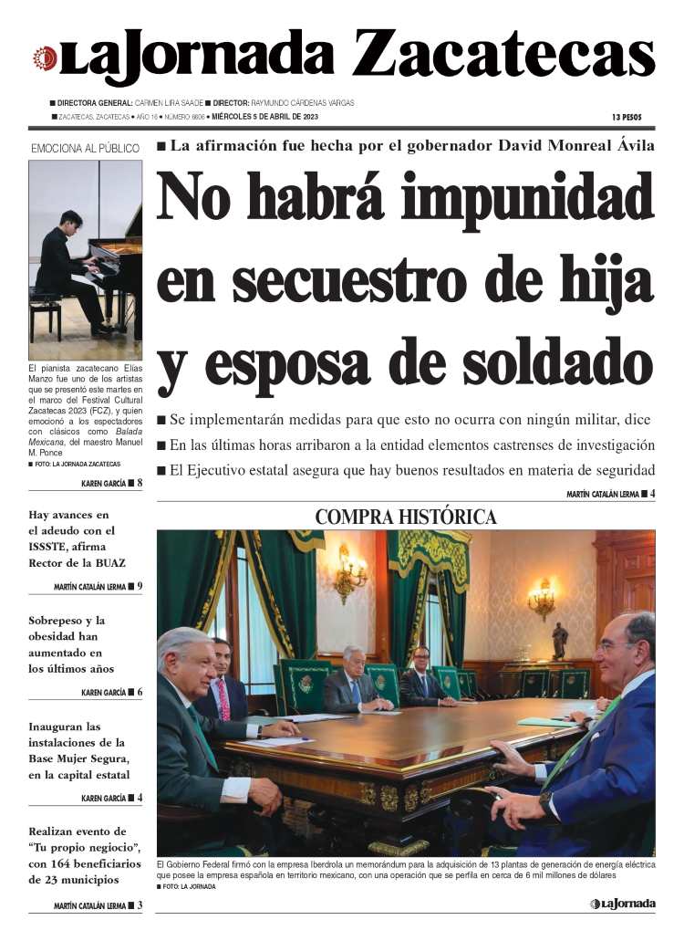 05 de Abril de 2023 – No habrá impunidad en secuestro de hija y esposa de soldado
