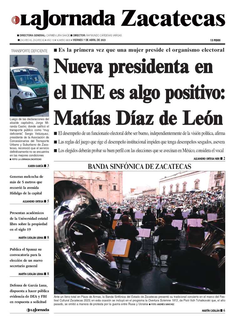 07 de Abril de 2023 – Nueva presidenta en el INE es algo positivo: Matías Díaz de León