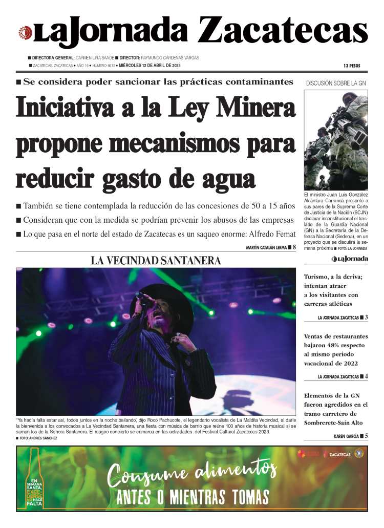12 de Abril de 2023 – Iniciativa a la Ley Minera propone mecanismos para reducir gasto de agua