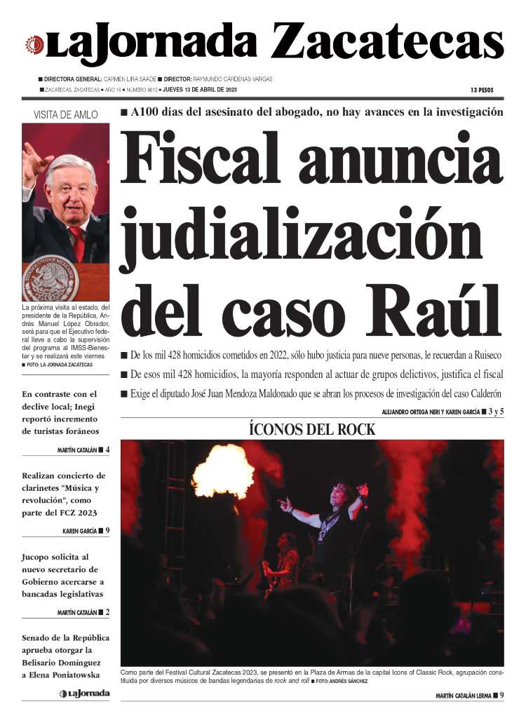 13 de Abril de 2023 – Fiscal anuncia judialización del caso Raúl