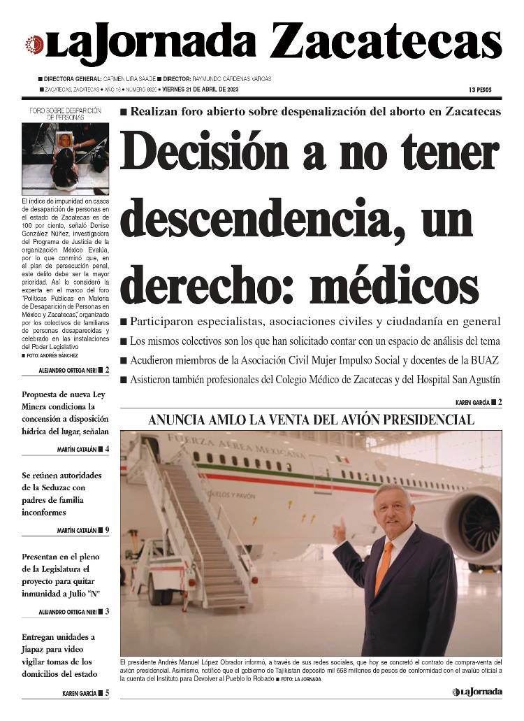 21 de Abril de 2023 – Decisión a no tener descendencia, un derecho: médicos