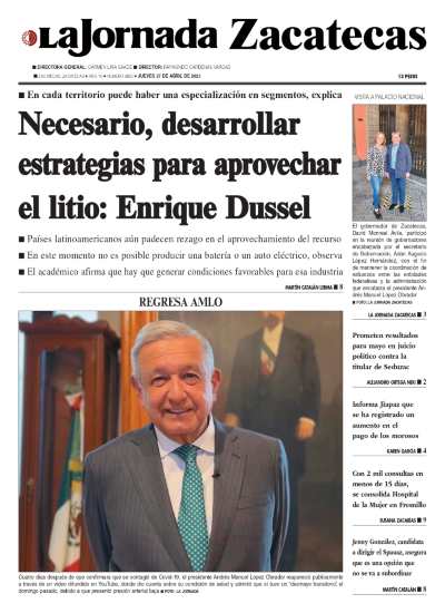 27 de Abril de 2023 – Necesario, desarrollar estrategias para aprovechar el litio: Enrique Dussel