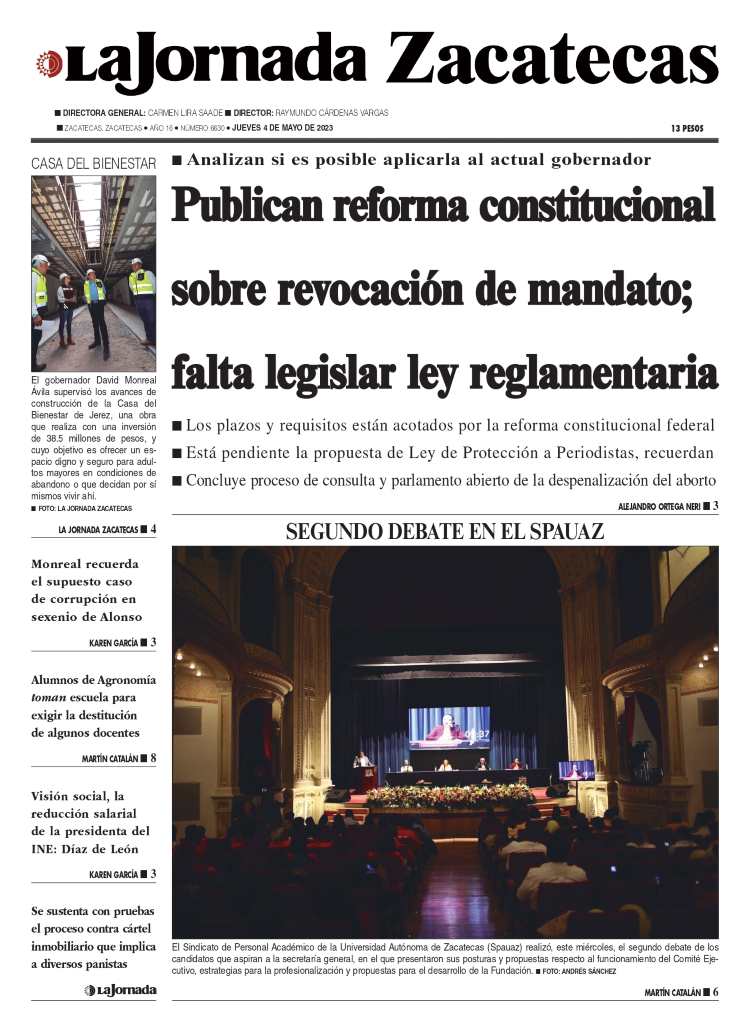 04 de Mayo de 2023 – Publican reforma constitucional sobre revocación de mandato; falta legislar ley reglamentaria