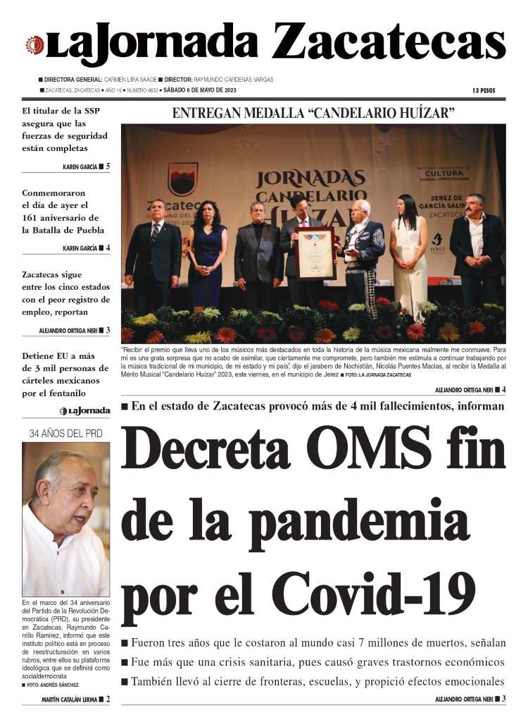06 de Mayo de 2023 – Decreta OMS fin de la pandemia por el Covid-19