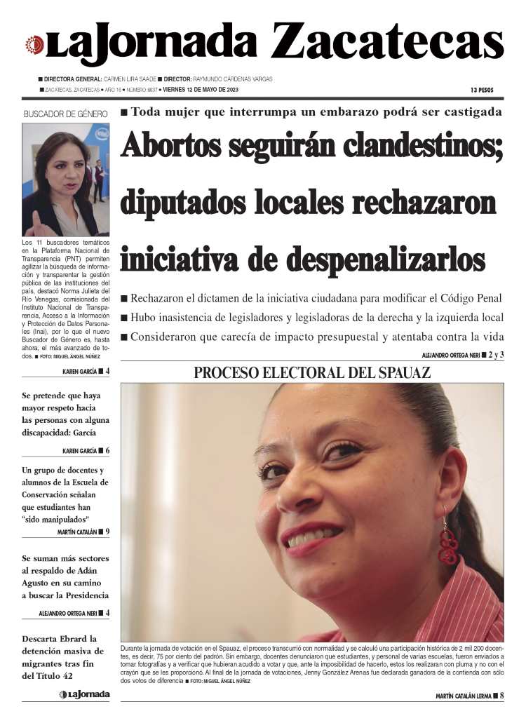 12 de Mayo de 2023 – Abortos seguirán clandestinos; diputados locales rechazaron iniciativa de despenalizarlos