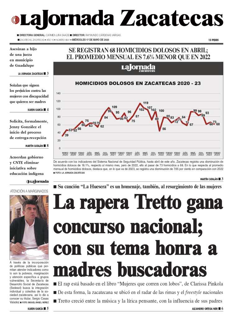 17 de Mayo de 2023 – La rapera Tretto gana concurso nacional; con su tema honra a madres buscadoras