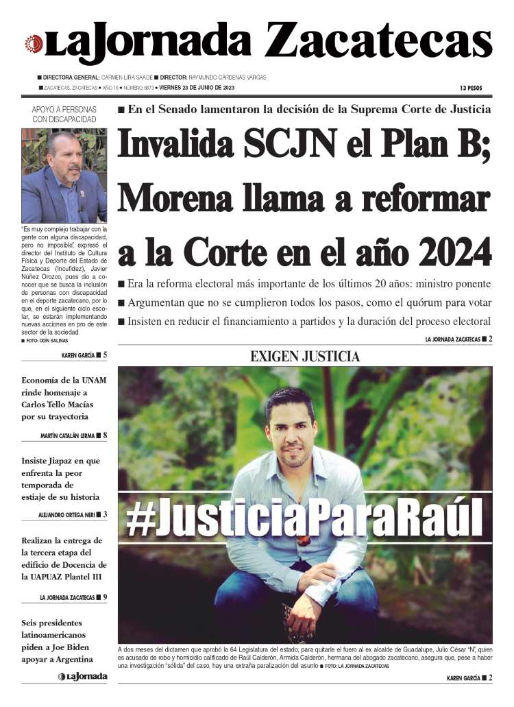 23 de Junio de 2023 – Invalida SCJN el Plan B; Morena llama a reformar a la Corte en el año 2024