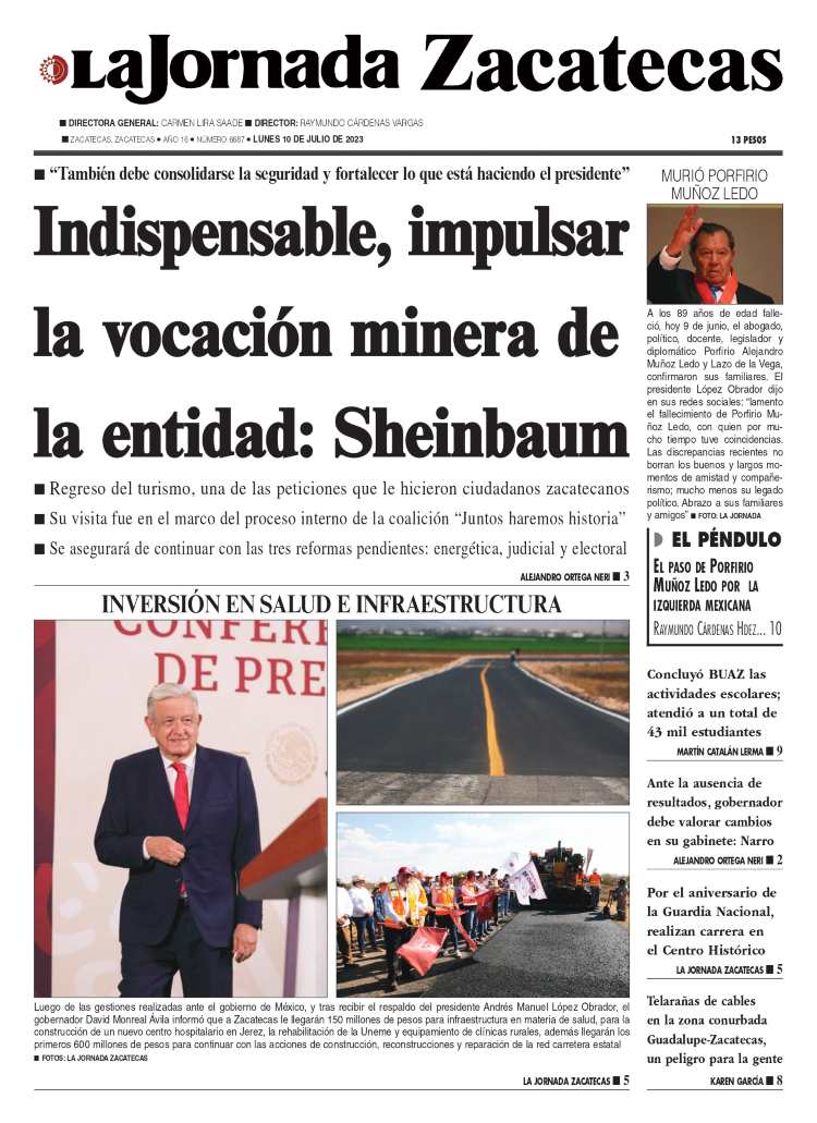 10 de Julio de 2023 – Indispensable, impulsar la vocación minera de la entidad: Sheinbaum