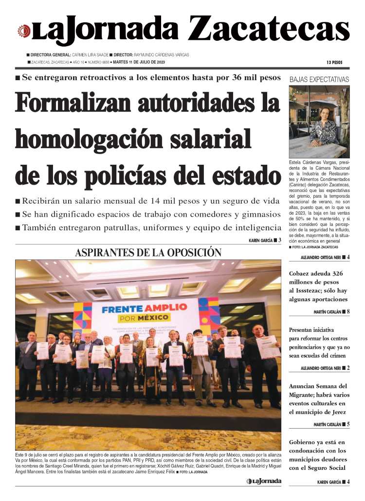 11 de Julio de 2023 – Formalizan autoridades la homologación salarial de los policías del estado