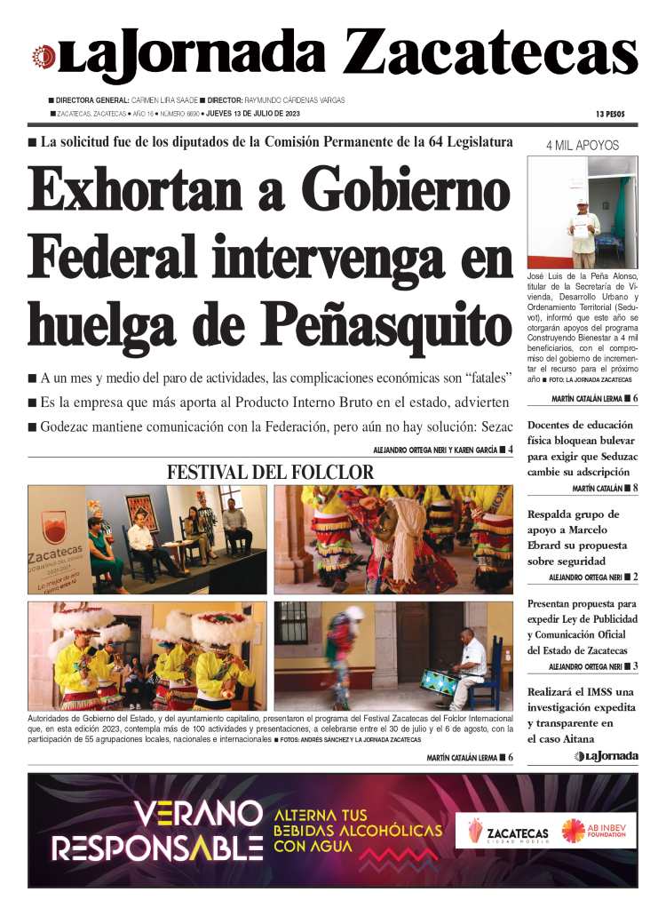 13 de Julio de 2023 – Exhortan a Gobierno Federal intervenga en huelga de Peñasquito
