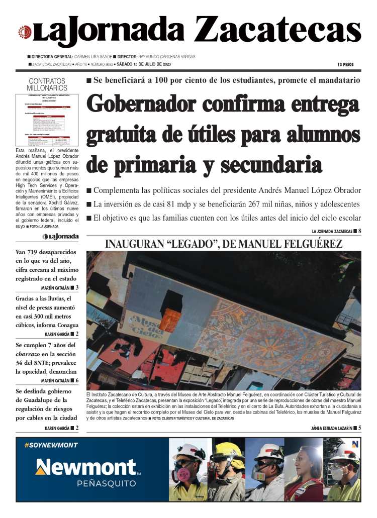 15 de Julio de 2023 – Gobernador confirma entrega gratuita de útiles para alumnos de primaria y secundaria