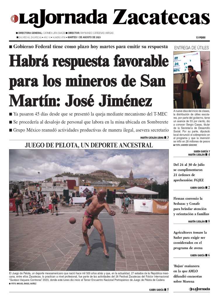 01 de Agosto de 2023 – Habrá respuesta favorable para los mineros de San Martín: José Jiménez