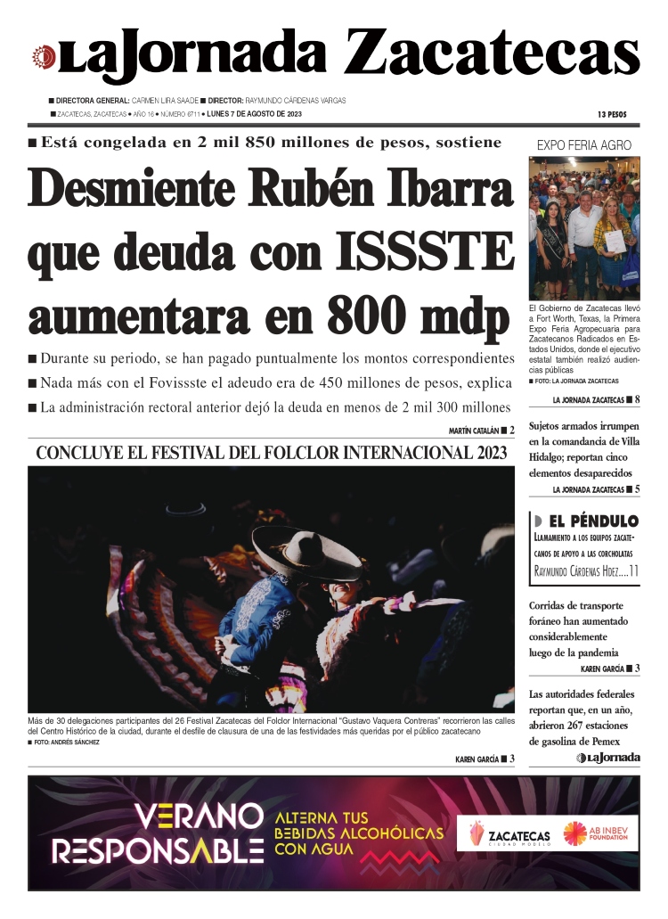 07 de Agosto de 2023 – Desmiente Rubén Ibarra que deuda con ISSSTE aumentara en 800 mdp