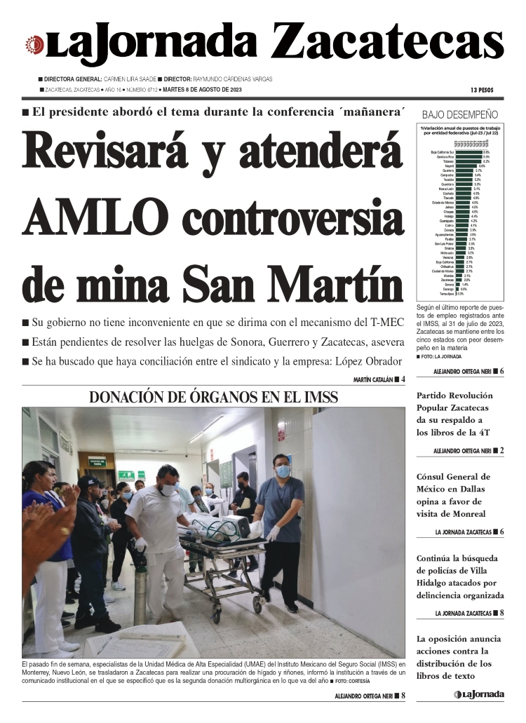 08 de Agosto de 2023 – Revisará y atenderá AMLO controversia de mina San Martín