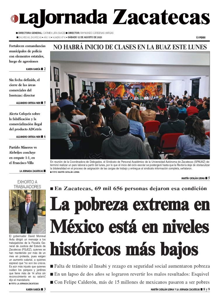 12 de Agosto de 2023 – La pobreza extrema en México está en niveles históricos más bajos