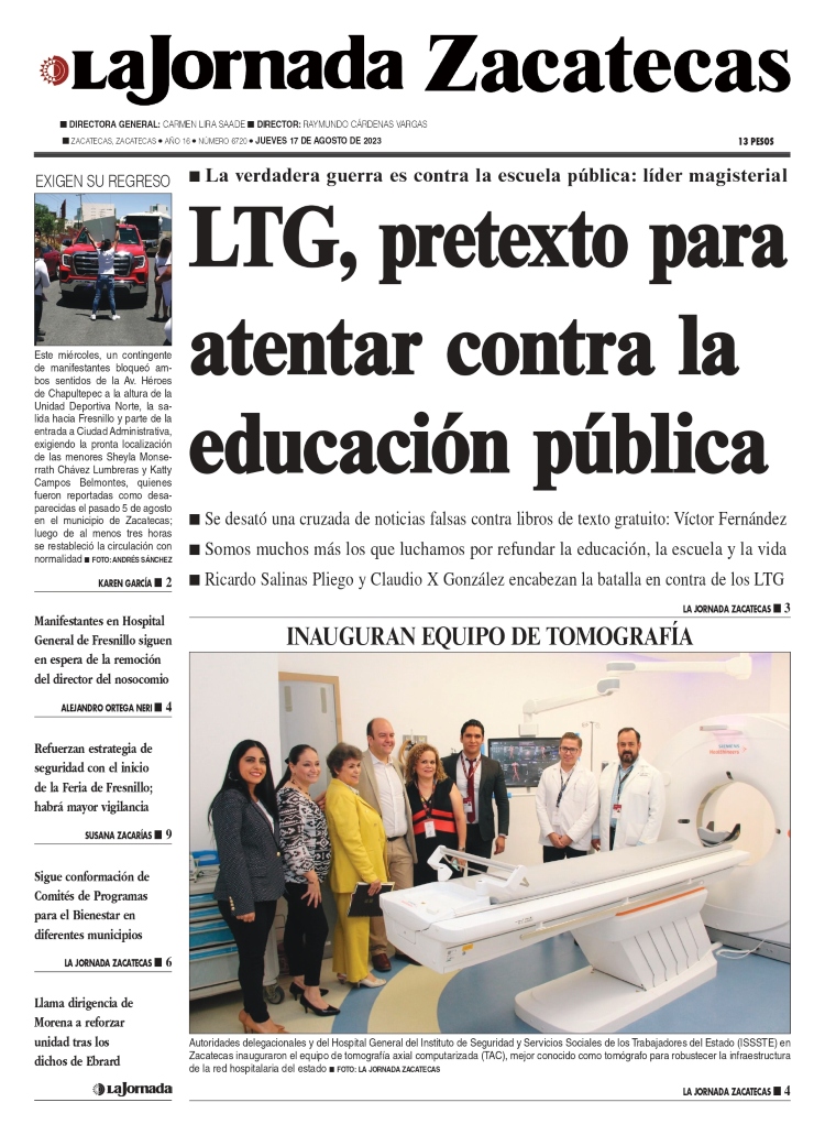 17 de Agosto de 2023 – LTG, pretexto para atentar contra la educación pública