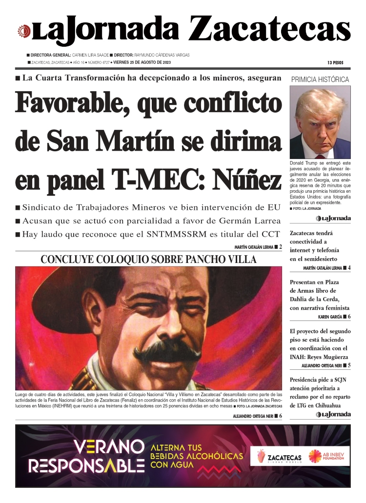 25 de Agosto de 2023 – Favorable, que conflicto de San Martín se dirima en panel T-MEC: Núñez