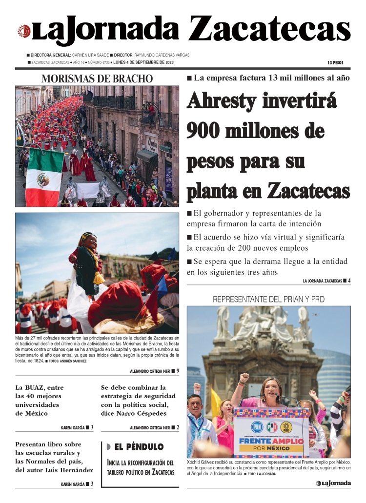 04 de Septiembre de 2023 – Ahresty invertirá 900 millones de pesos para su planta en Zacatecas