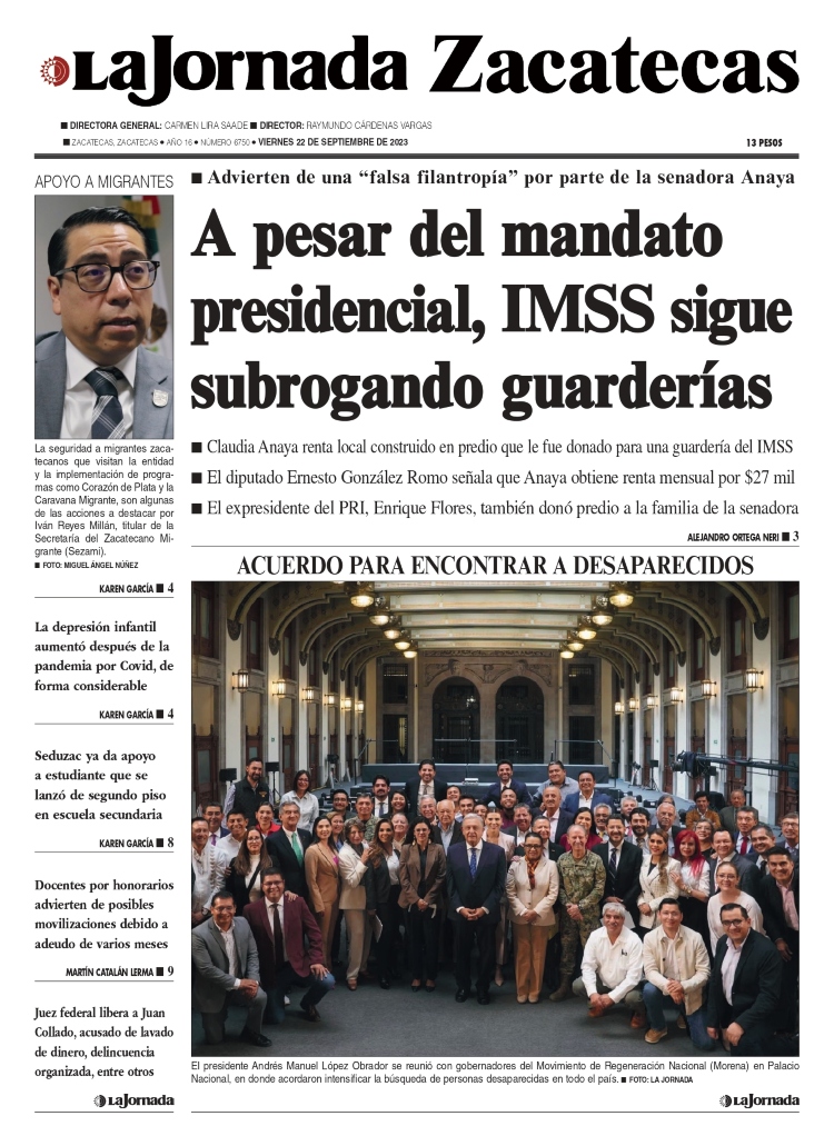 22 de Septiembre de 2023 – A pesar del mandato presidencial, IMSS sigue subrogando guarderías