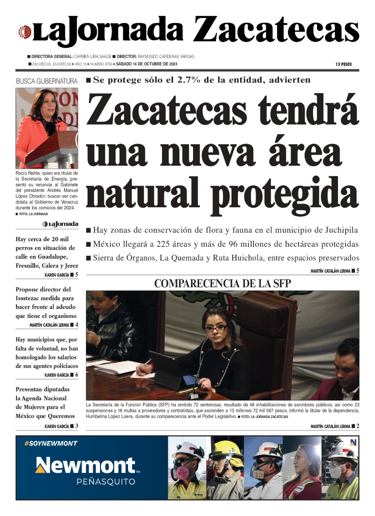 14 de Octubre de 2023 – Zacatecas tendrá una nueva área natural protegida