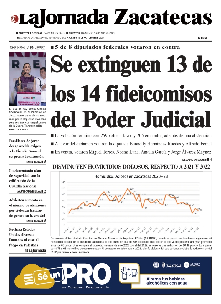 19 de Octubre de 2023 – Se extinguen 13 de los 14 fideicomisos del Poder Judicial