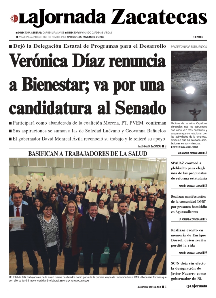 14 de Noviembre de 2023 – Verónica Díaz renuncia a Bienestar; va por una candidatura al Senado