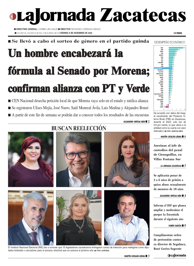 08 de Diciembre de 2023 – Un hombre encabezará la fórmula al Senado por Morena; confirman alianza con PT y Verde