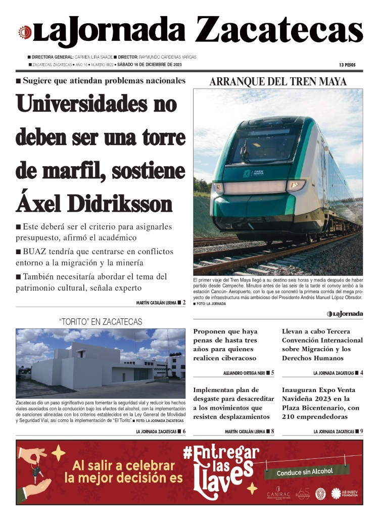 16 de Diciembre de 2023 – Universidades no deben ser una torre de marfil, sostiene Áxel Didriksson