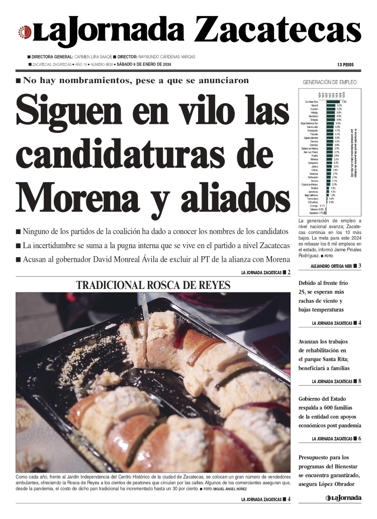 06 de Enero de 2024 – Siguen en vilo las candidaturas de Morena y aliados