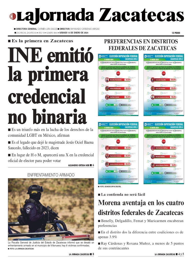 13 de Enero de 2024 – INE emitió la primera credencial no binaria