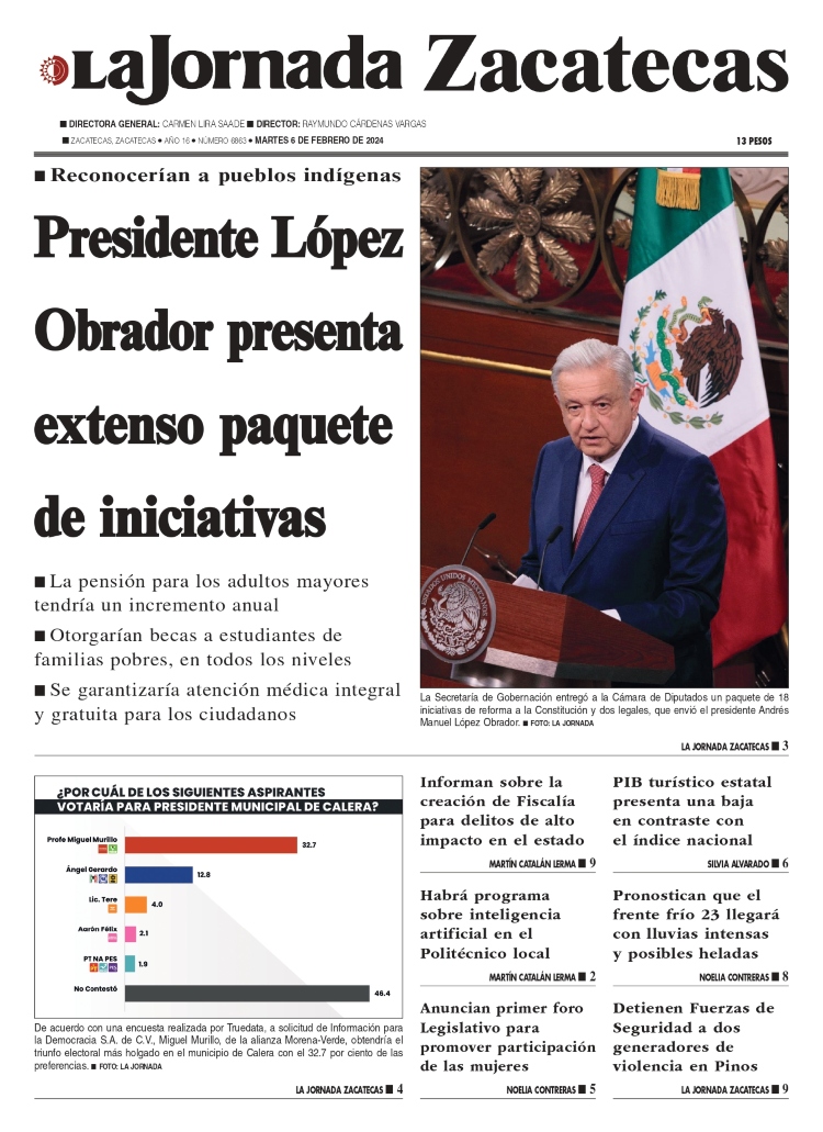 06 de Febrero de 2024 – Presidente López Obrador presenta extenso paquete de iniciativas