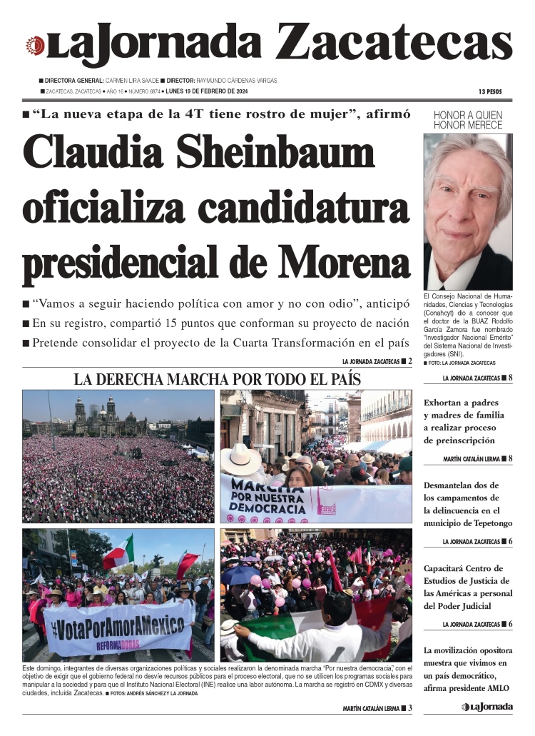 19 de Febrero de 2024 – Claudia Sheinbaum oficializa candidatura presidencial de Morena