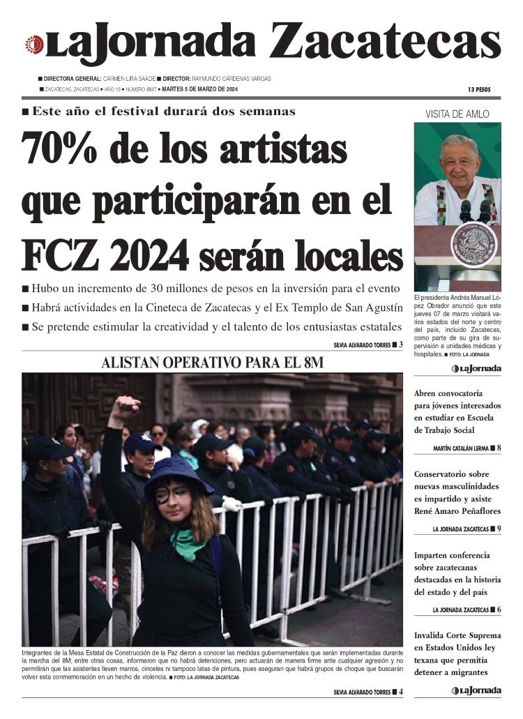 05 de Marzo de 2024 – 70% de los artistas que participarán en el FCZ 2024 serán locales