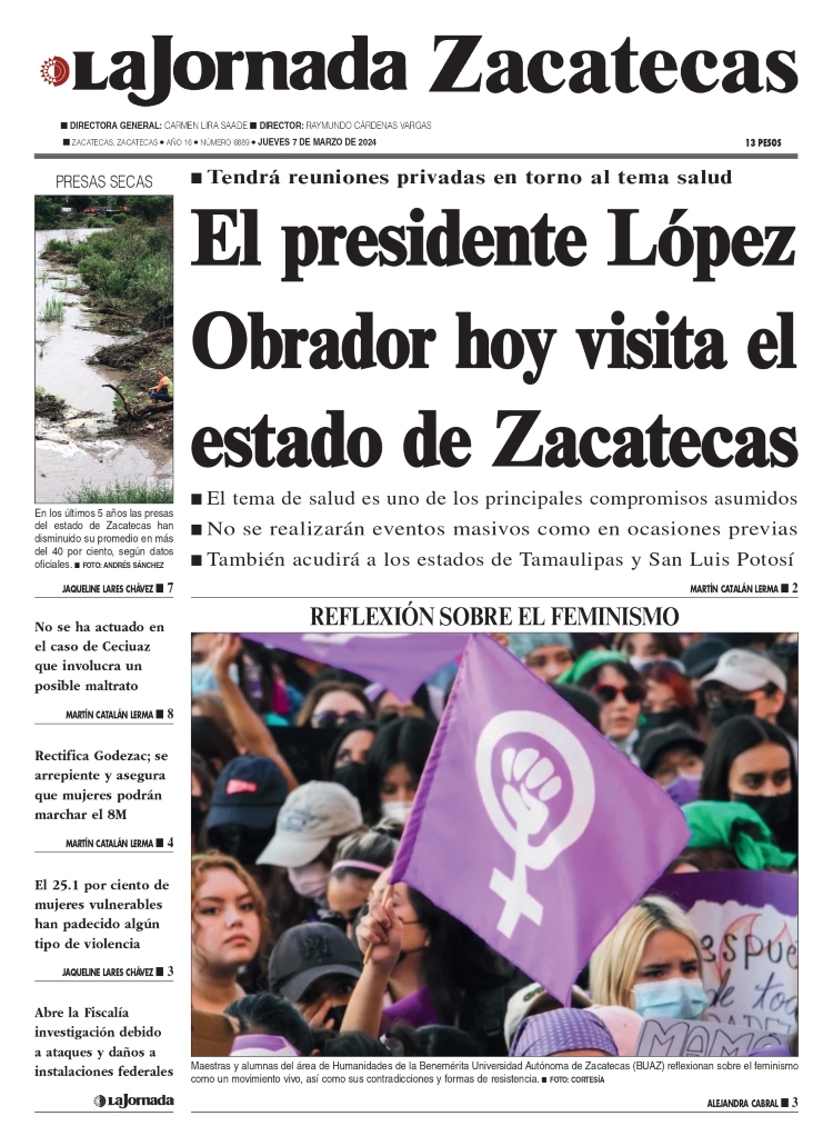 07 de Marzo de 2024 – El presidente López Obrador hoy visita el estado de Zacatecas