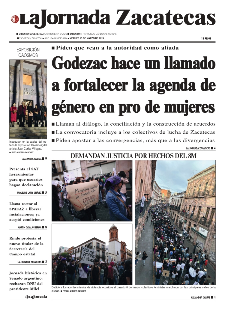 15 de Marzo de 2024 – Godezac hace un llamado a fortalecer la agenda de género en pro de mujeres