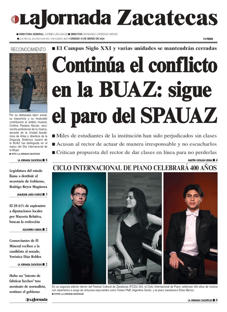 16 de Marzo de 2024 – Continúa el conflicto en la BUAZ: sigue el paro del SPAUAZ