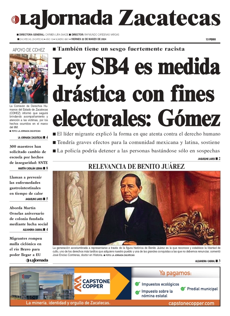 22 de Marzo de 2024 – Ley SB4 es medida drástica con fines electorales: Gómez