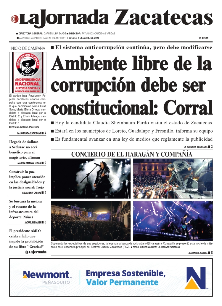 04 de Abril de 2024 – Ambiente libre de la corrupción debe ser constitucional: Corral