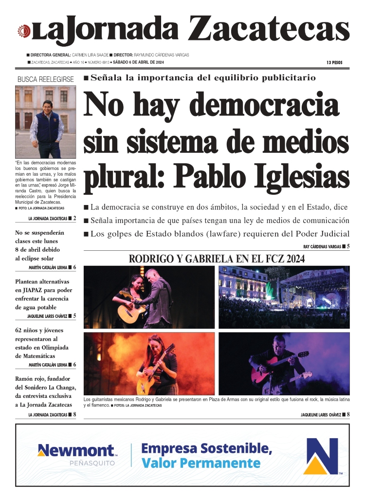 06 de Abril de 2024 – No hay democracia sin sistema de medios plural: Pablo Iglesias