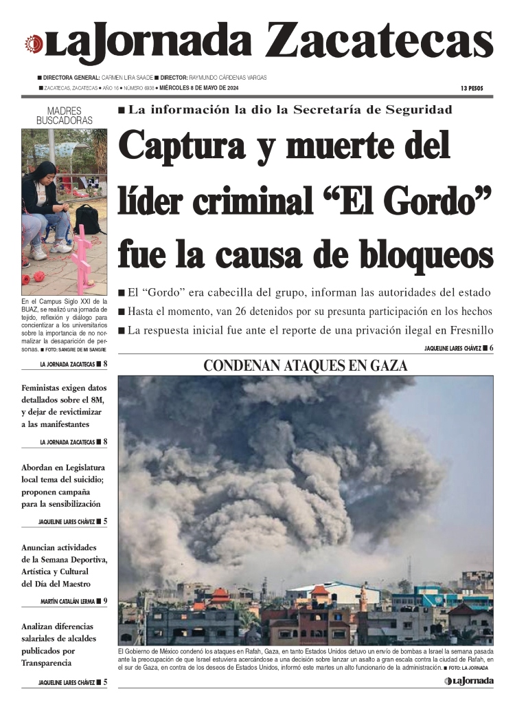 08 de Mayo de 2024 – Captura y muerte del líder criminal «El Gordo» fue la causa de bloqueos