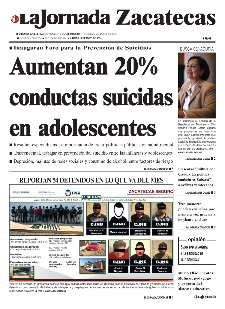 14 de Mayo de 2024 – Aumentan 20% conductas suicidas en adolescentes