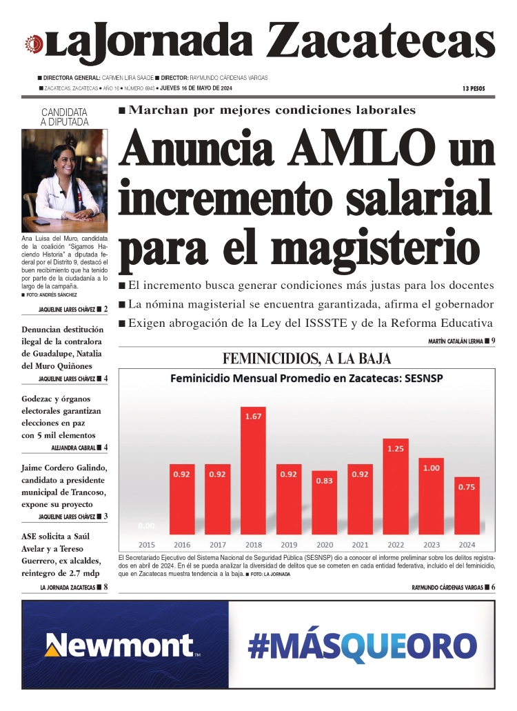 16 de Mayo de 2024 – Anuncia AMLO un incremento salarial para el magisterio