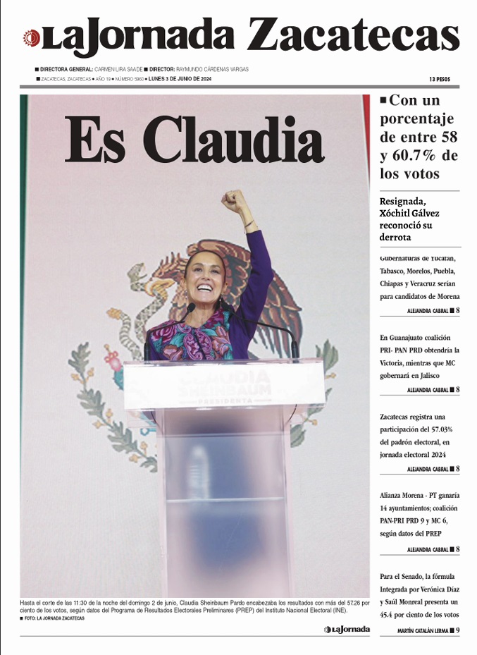03 de Junio de 2024 – Es Claudia