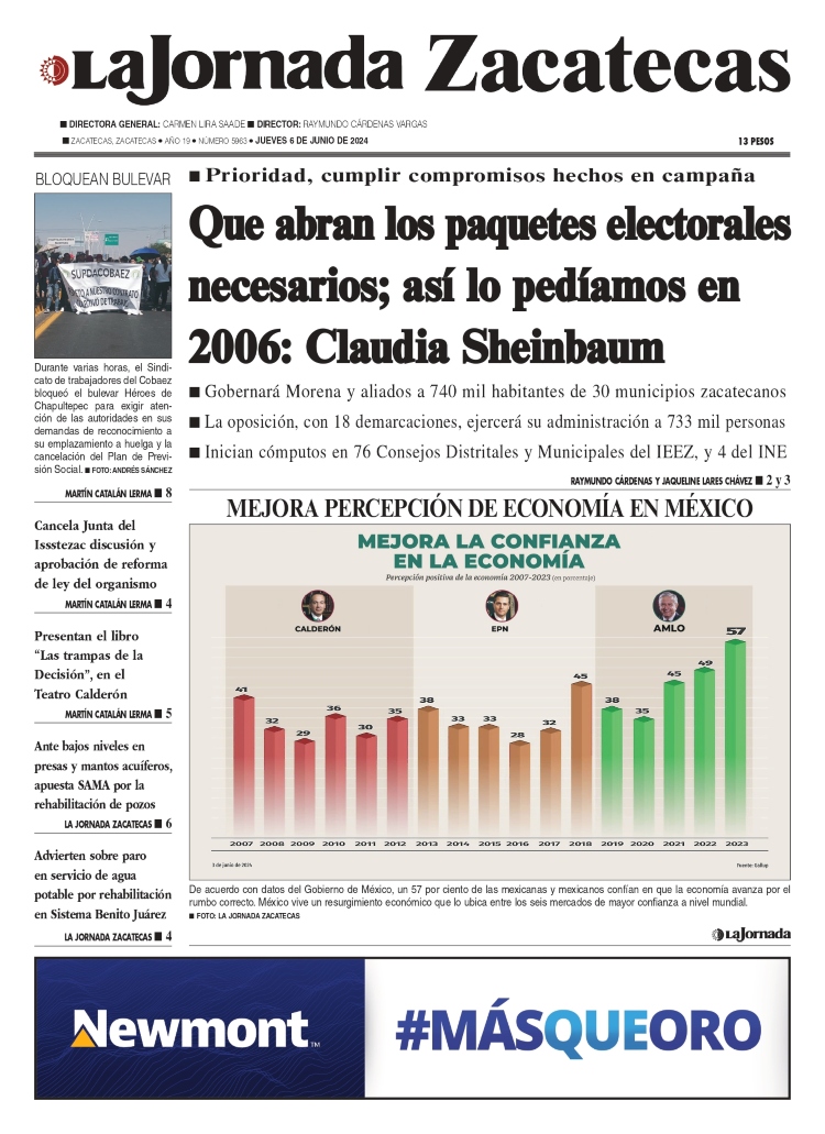 06 de Junio de 2024 – Que abran los paquetes electorales necesarios; así lo pedíamos en 2006: Claudia Sheinbaum