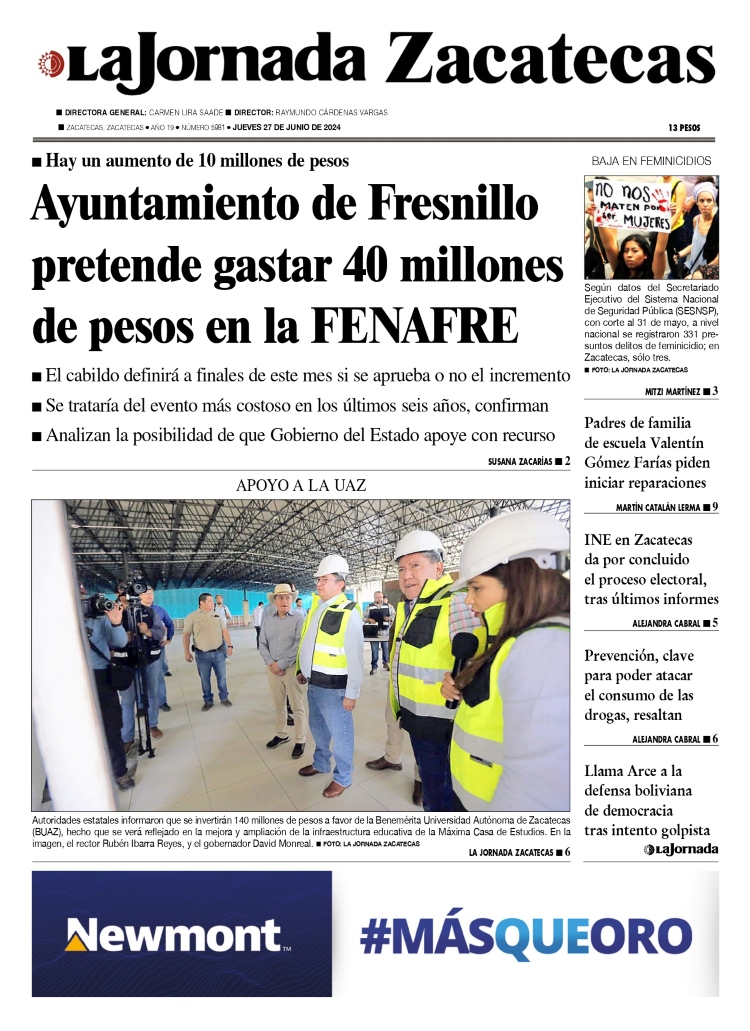27 de Junio de 2024 – Ayuntamiento de Fresnillo pretende gastar 40 millones de pesos en la FENAFRE
