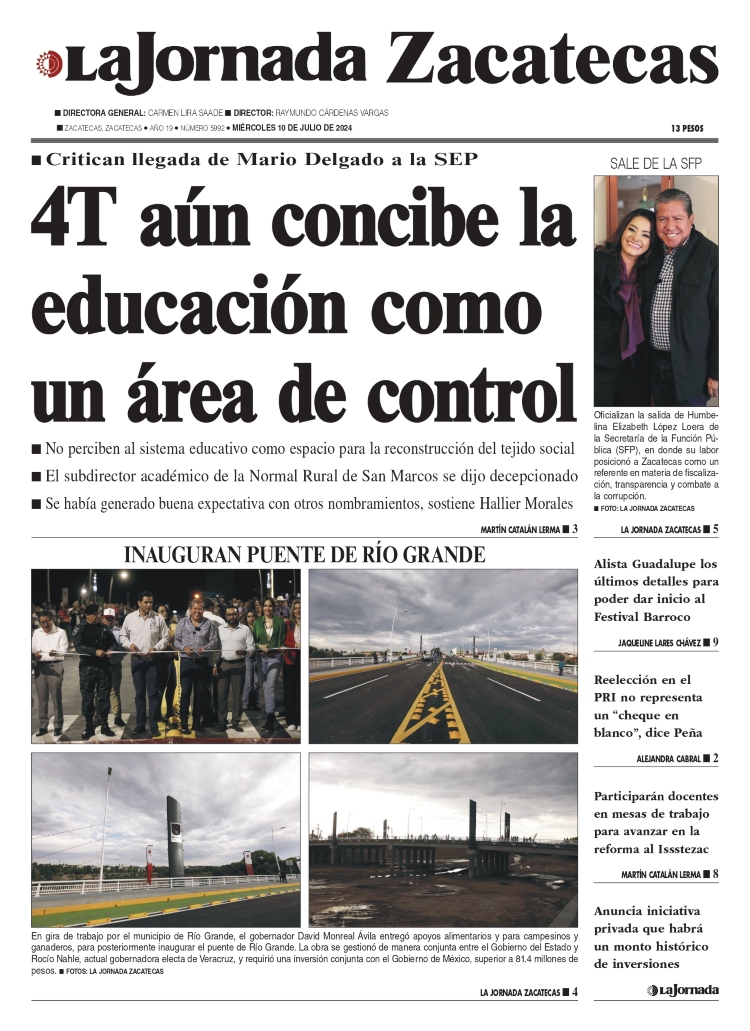 10 de Julio de 2024 – 4T aún concibe la educación como un área de control