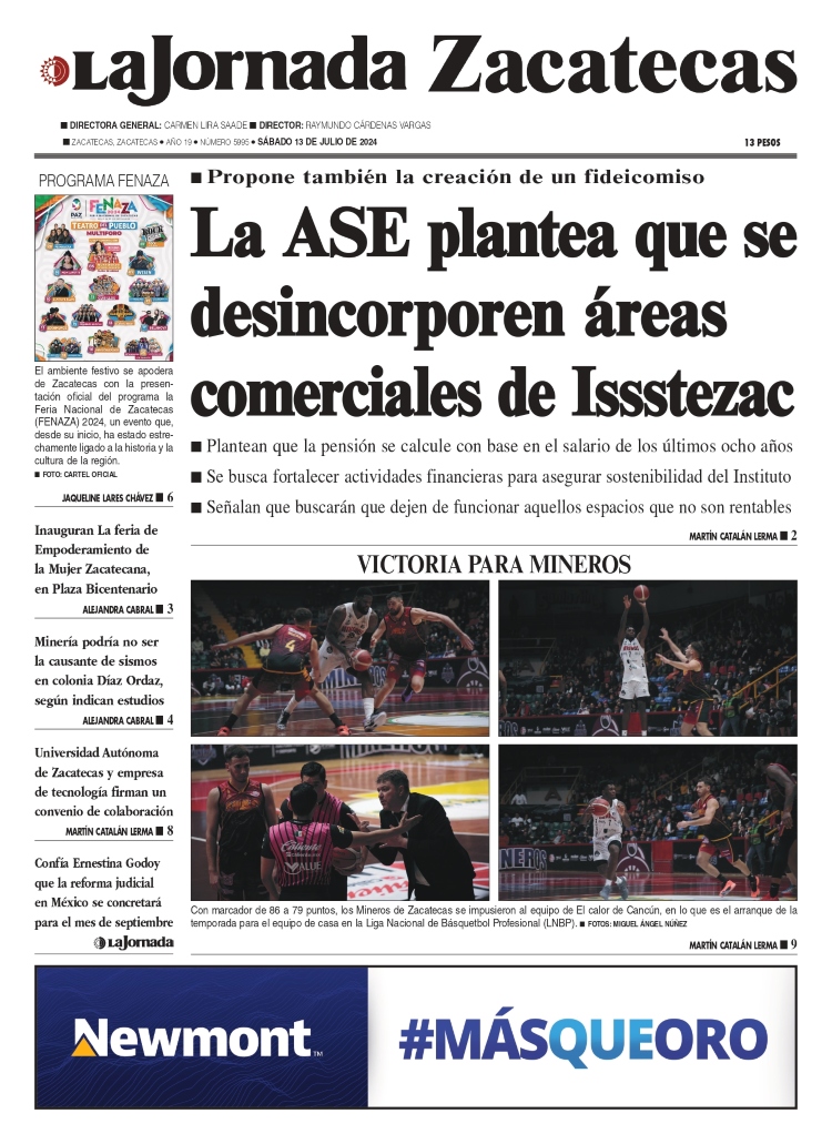 13 de Julio de 2024 – La ASE plantea que se desincorporen áreas comerciales de Issstezac