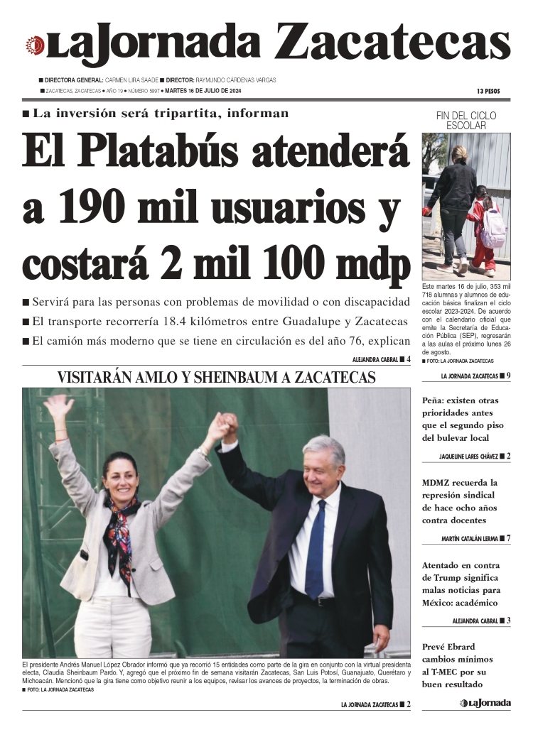 16 de Julio de 2024 – El Platabús atenderá a 190 mil usuarios y costará 2 mil 100 mdp