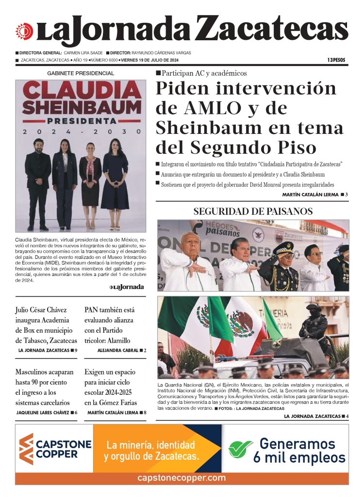 19 de Julio de 2024 – Piden intervención de AMLO y de Sheinbaum en tema del Segundo Piso